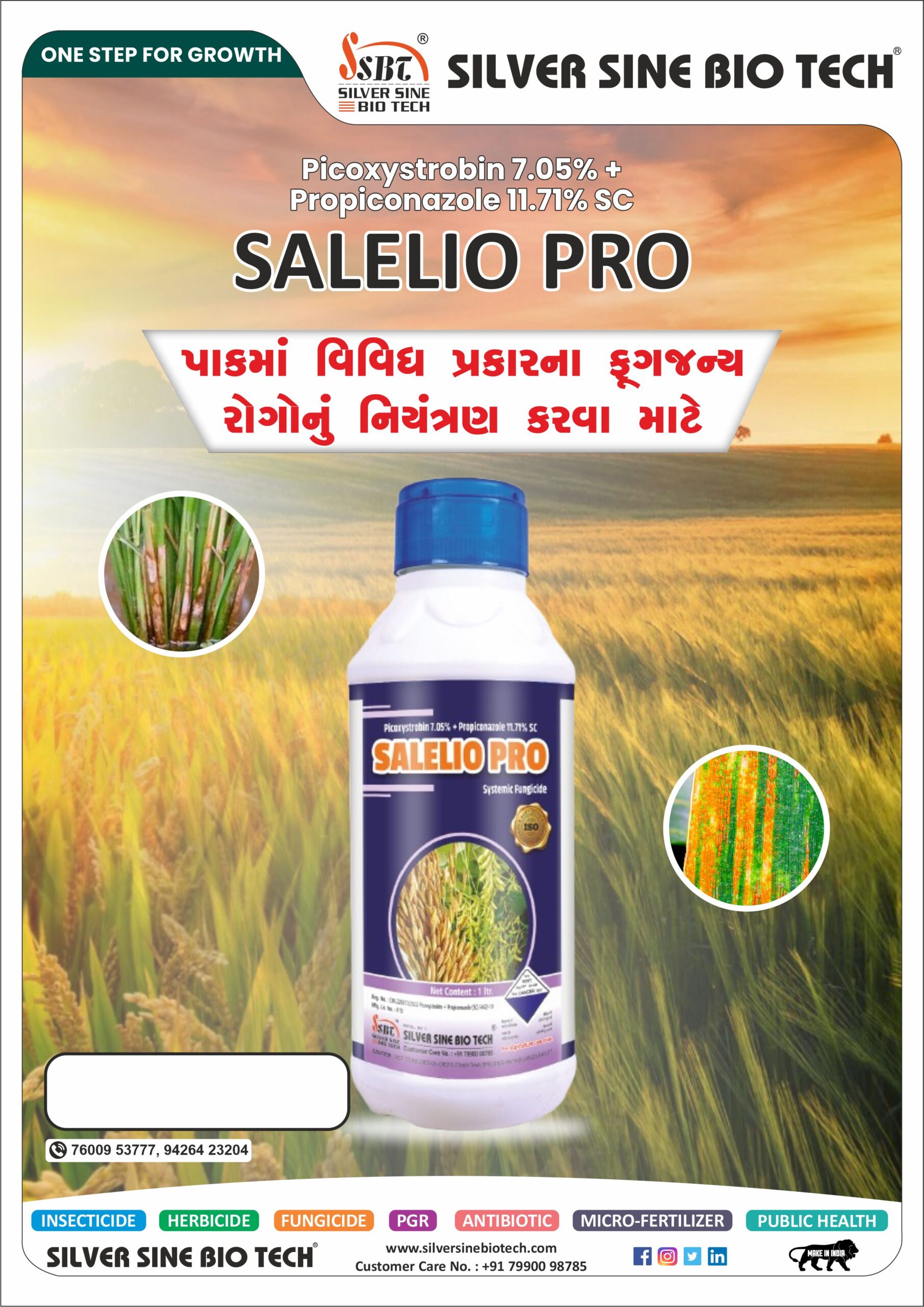 Picoxystrobin 7.05% + Propiconazole 11.71% SC