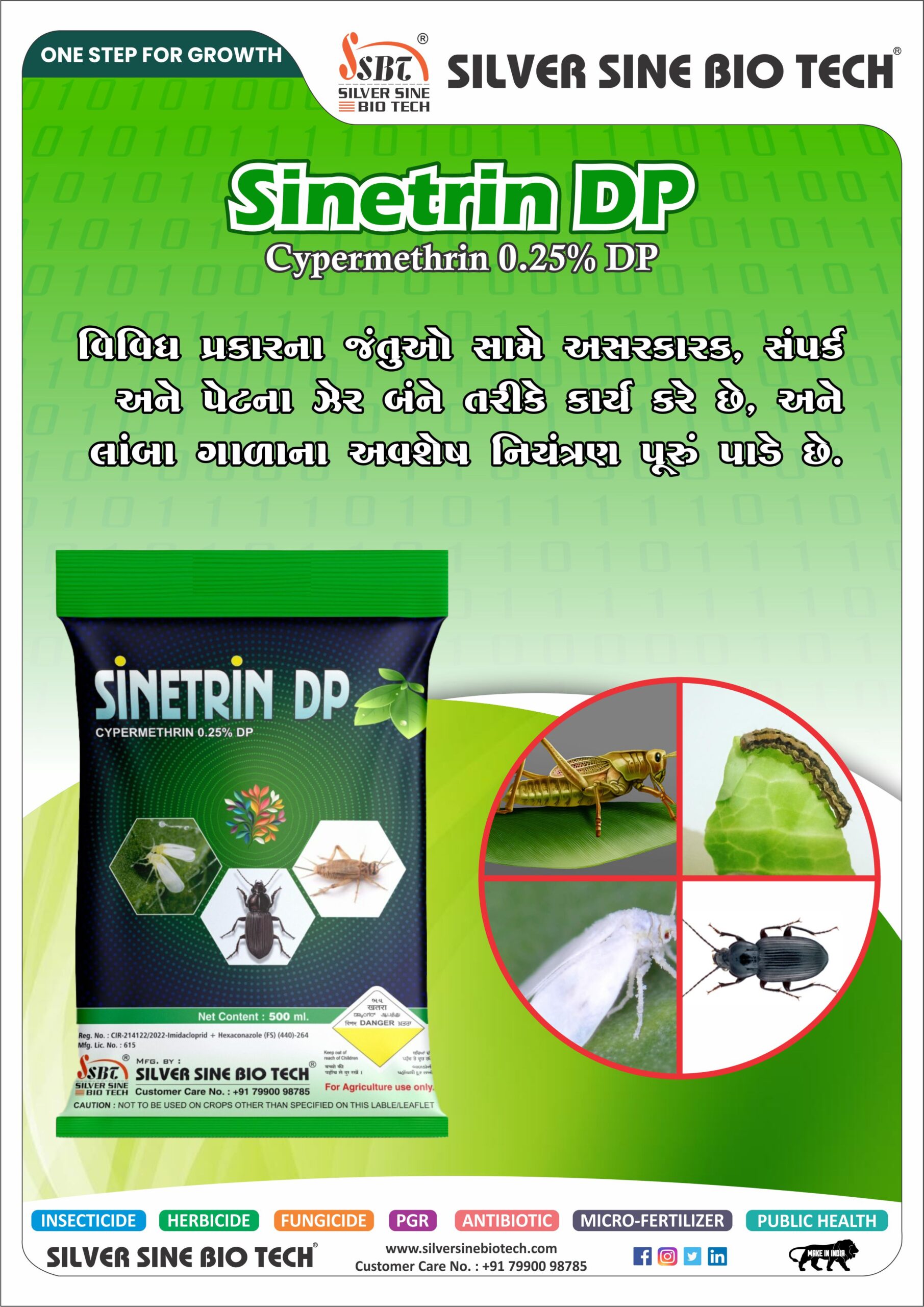 CYPERMETHRIN 0.25% WP